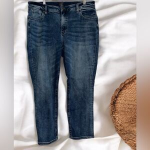 KUT from the Kloth  KFTK Jeans - Size 16W  Straight Leg distressed stretch